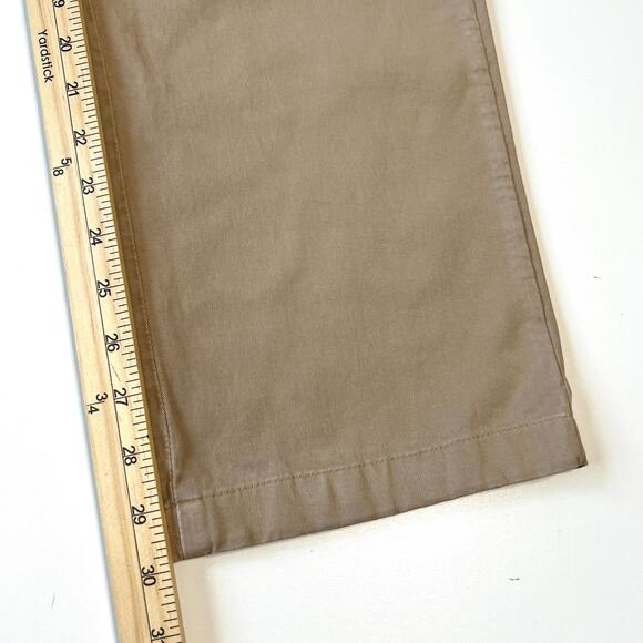 Spoke Pants Mens 35 Tan Build C Straight Leg Flat Front Chino Office Classic - Picture 9 of 11